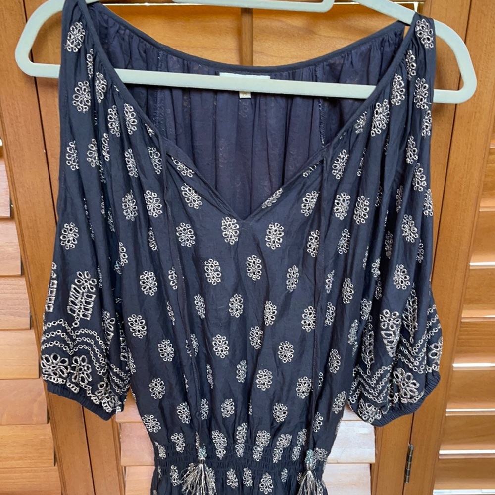 Rubyyaya Charcoal Boho Jewel Dress Size XS